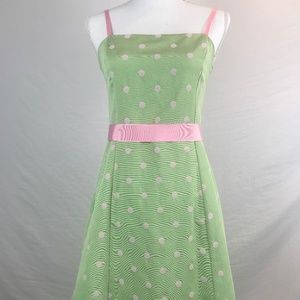 Will's River Co Green and Pink Polka Dot Dress